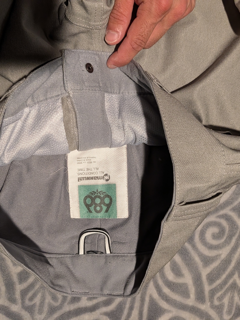 686 Women's Light Gray Hybrid Snow Pants with Zippered Pockets - Picture 2 of 2